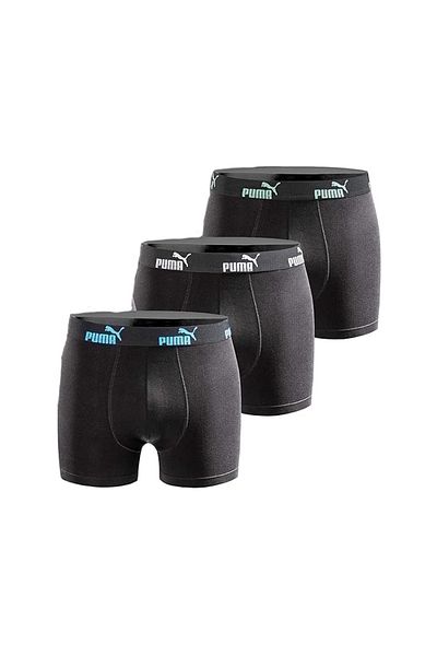 Puma Boxerky, 3 kusy, černé, pánské