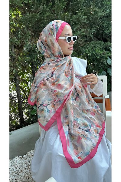 Ahsenhijab Retro Pattern Cotton Soft Shawl Summer Series
