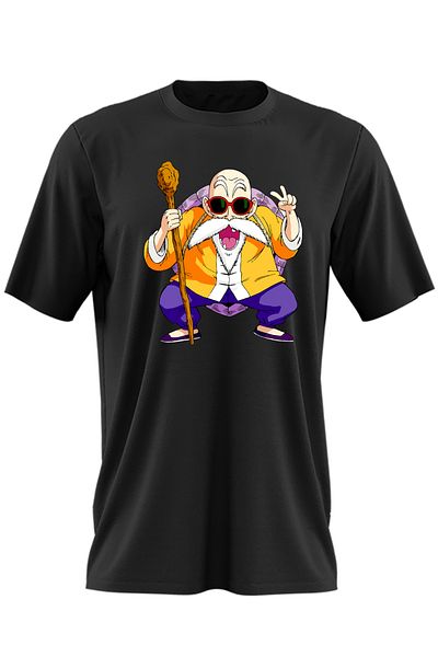 OEM Men's T-shirt Dragon Ball Z Master Roshi Sensei Professor Father-in-Law