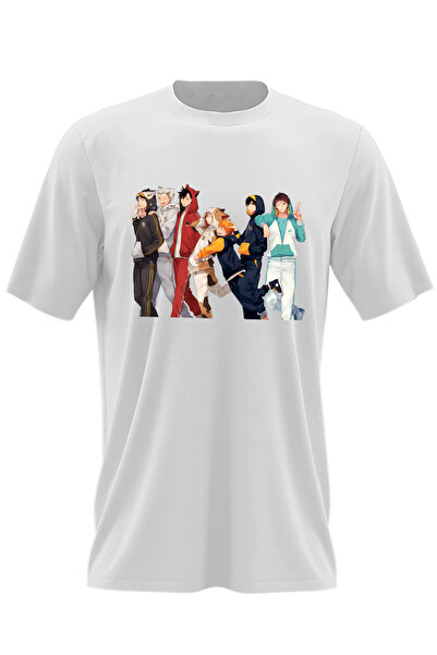 OEM Мъжка тениска Haikyuu с мотивация на целия волейболен отбор на Haikyu!!