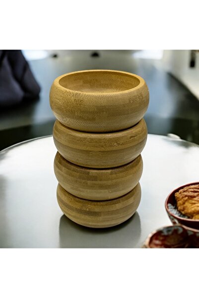 SepetçiBaba 4'lü Bambu Kase Çerezlik -28