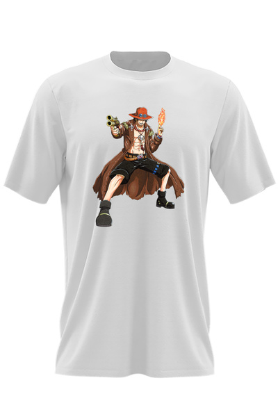 OEM Ανδρικό T-shirt One Piece Portgas D Ace GTA Anime