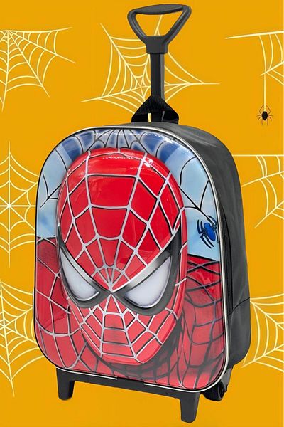 Uniquerrs 2-6 Years Old Kindergarten Nursery Children Themed Wheeled 5D Embossed Printed Backpack and School Bag