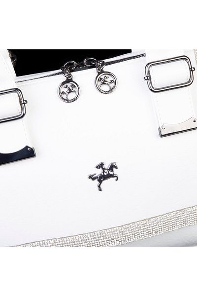 Nas Bag Geantă de umăr și crossbody Stone elegantă pentru femei Victoria albă