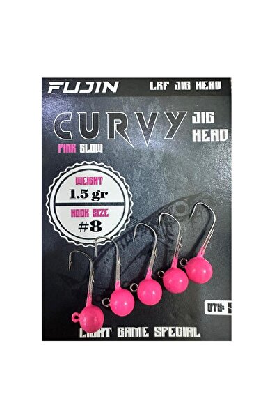 Fujin Curvy Jig Head Zoka 8 No 1.5gr (5 adet) Pink Glow