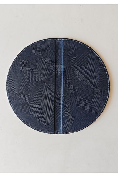 ankara menü Half Moon - Thermo Leather Account Desk Mat - 22 cm Diameter