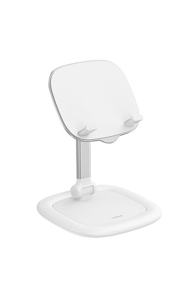 Baseus Regulowany stojak podstawka na tablet i telefon Seashell Series biały