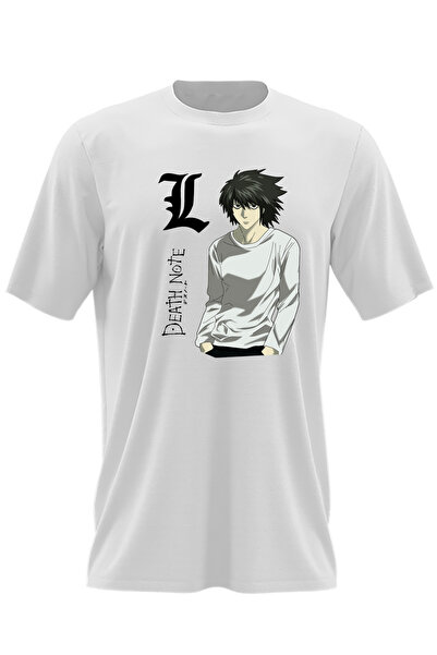 OEM Tricou barbati Death Note L Detective Logo Anime Manga Takeshi