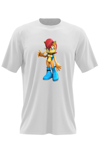 OEM Tricou barbati Sonic Princess Sally Acorn Joc Video