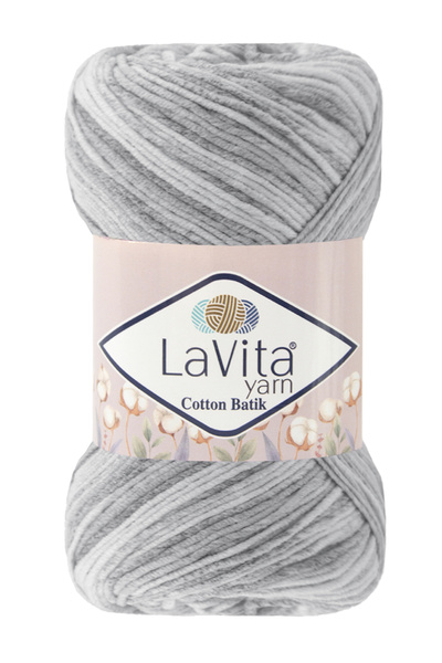 LaVita Yarn Cotton Batik El Örgü Ipi %60 Pamuk %40 Akrilik 100gr (CB09 KAMELYA)
