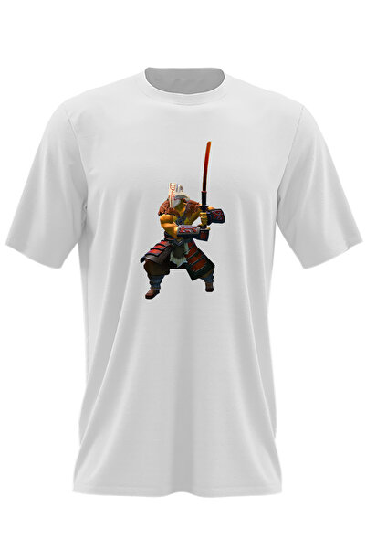 OEM Tricou barbati Juggernaut Dota 2 Hero Samurai Katana Video Game