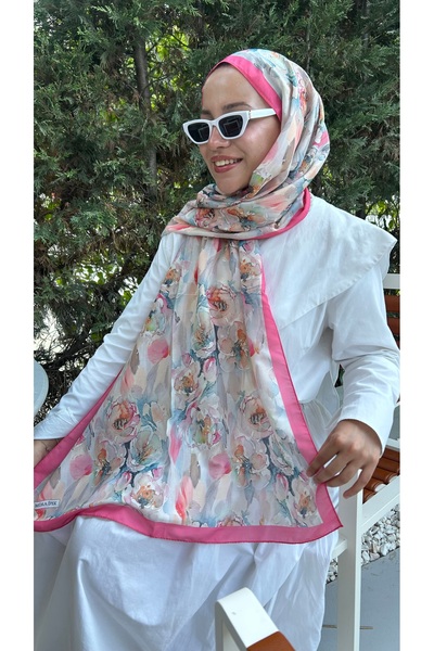 Ahsenhijab Retro Desen Pamuk Soft Şal Yaz Serisi