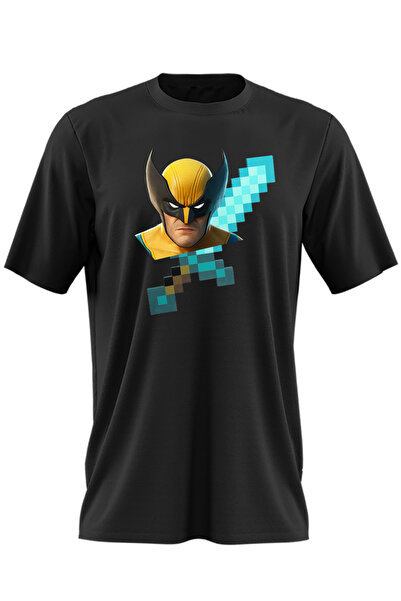 OEM Tricou barbati Wolverine XMen Diamond Sword Minecraft