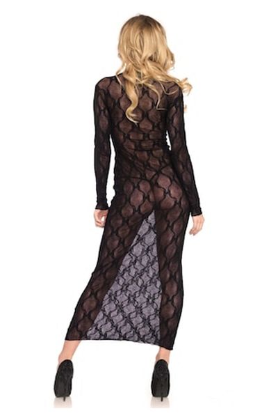 Leg Avenue Rochie lungă 86401, Leg Avenue, Poliamidă, Negru, Mărime universală