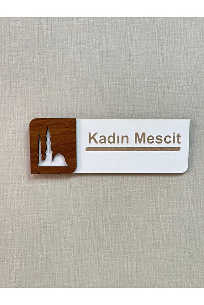 PP KADIN MESCİT Ofis Oda Kapı isimliği Yönlendirme Tabelası Levhası