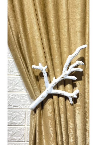 Helezoni Curtain Rail Curtain Accessory Polyester Casting Premium Lever Curtain Holder 1Pcs
