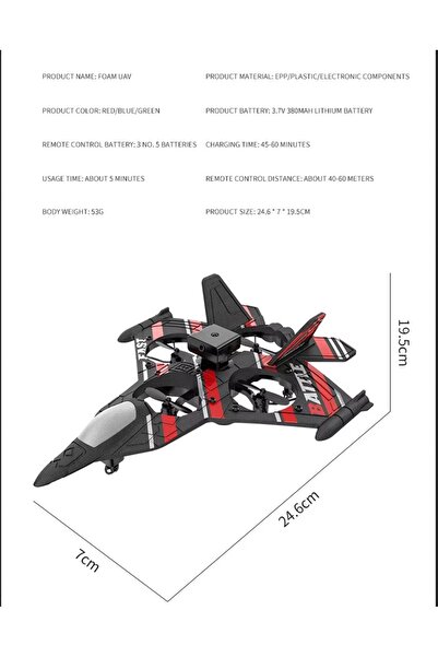 SIGHTZER UZAKTAN KUMANDALI DRONE KUMANDALI KÖPÜK RC UÇAK GYRO STABİLİZE ENGEL KAÇINMA KAMERALI WİFİ APP PLANE