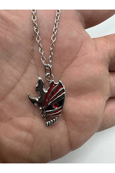 Yuchicly قلادة أنمي على شكل قناع هولو لشخصية إيتشيغو من بليتش |   نساء رجال