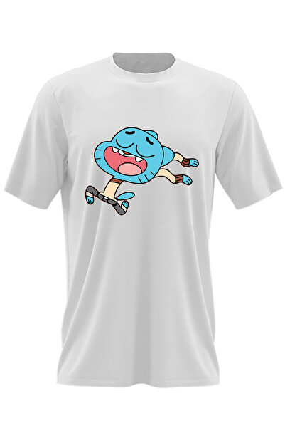 OEM Tricou barbati Gumball World Running Cartoon Minecraft