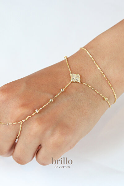 Brillo يونكا موديل حجر الزركون الصلب ذهبي اللون شاهمران