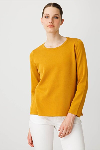 Desen Triko Women's Crew Neck Long Sleeve Basic Wool Blouse K.Bal