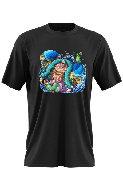 OEM Ανδρικό T-shirt One Piece Franky Dulgher Iron Man Party