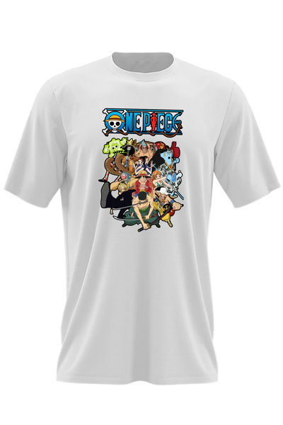 OEM Ανδρικό T-shirt One Piece Anime All Crew Gang Eiichiro Oda
