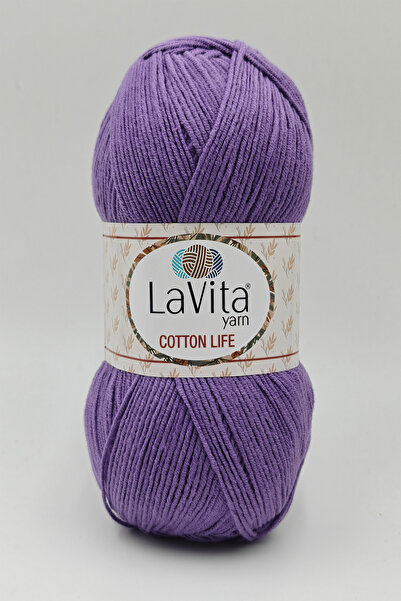 LaVita Yarn Cotton Life El Örgü İpi %50 Pamuk %50 Akrilik 100gr (4164 MOR)