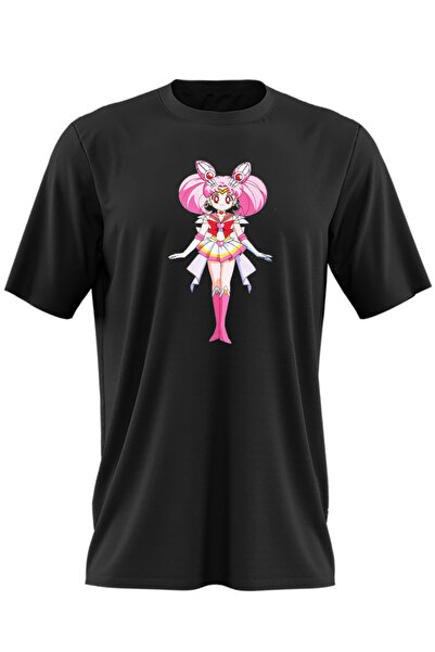 OEM Tricou barbati Sailor Moon Chibiusa Pink Roz Anime