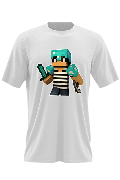 OEM Ανδρικό μπλουζάκι Minecraft Green Skin