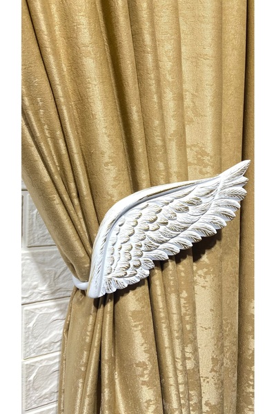 Helezoni Curtain Rail Curtain Accessory Polyester Casting Premium Lever Curtain Holder 1Pcs