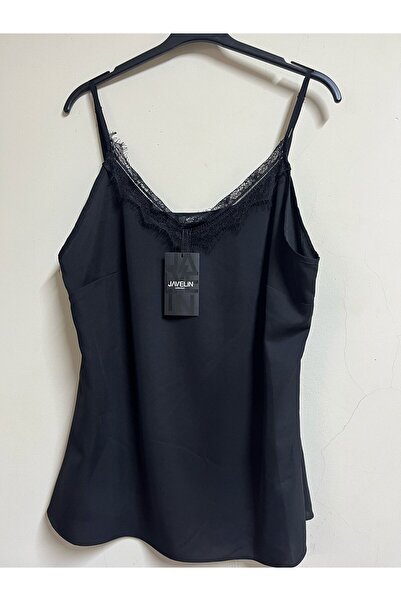 Javelin Collection Lace Collar Bluz with Adjustable Straps