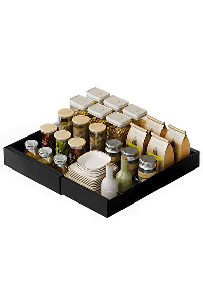 trendyhome Organizator extensibil pentru dulap, metalic, cu sertar glisant, n...