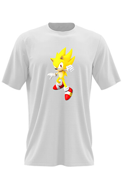 OEM Tricou barbati Super Sonic the Hedgehog Desene Animate Cartoon