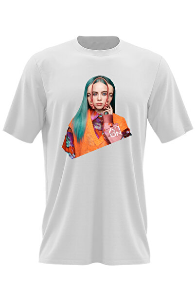 OEM Ανδρικό μπλουζάκι Billie Eilish 2 Face Therefore I am