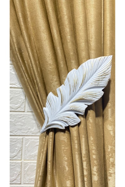 Helezoni Curtain Rail Curtain Accessory Polyester Casting Premium Lever Curtain Holder 1Pcs