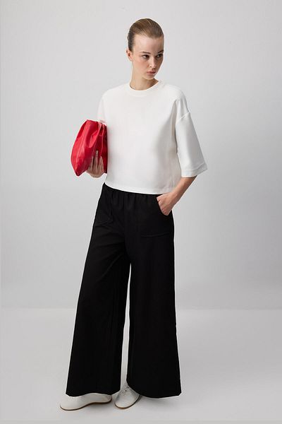 Touché Privé Elastic Waist Gabardine Trousers