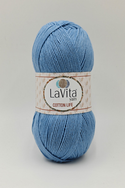 LaVita Yarn Cotton Life pređa za ručno pletenje 50% P Pamuk 50% A Akril 100gr...