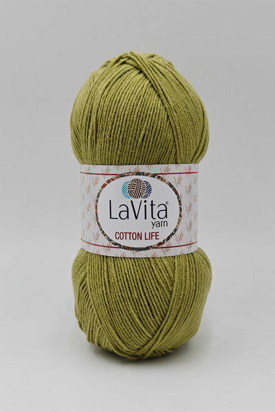 LaVita Yarn Cotton Life pređa za ručno pletenje 50% P Pamuk 50% A Akril 100gr...