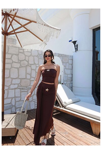 ESRAHELVACI Star Buckle Detailed Skirt Suit