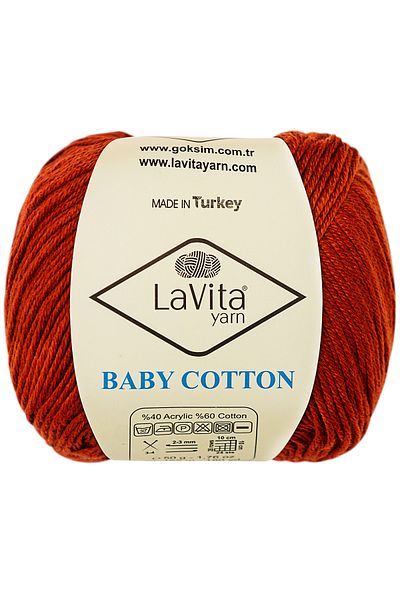 LaVita Yarn Βρεφικό βαμβακερό Amigurumi και πλεκτό νήμα 40% ακρυλικό 60% βαμβάκι 50gr (3103 ΠΙΝΑΚΙΔΙΚΟ)