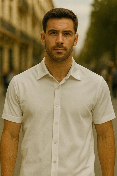 DAMGA JEANS Ανδρικό καλοκαιρινό κοντομάνικο πουκάμισο 5 Pack