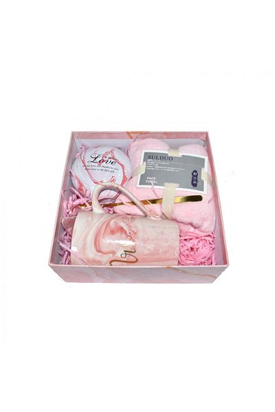 OEM Set cadou 5 piese pentru fete, Roz
