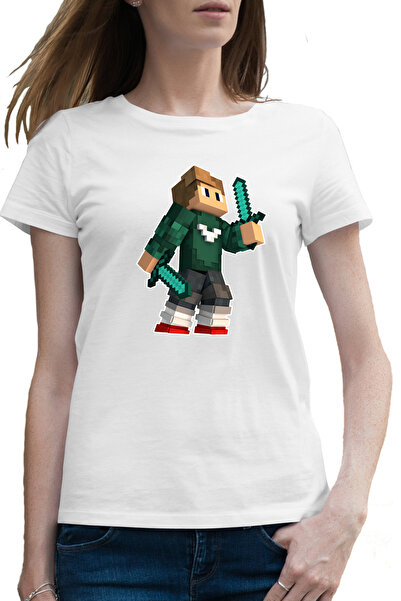 OEM Tricou femei Skin Green Swords Minecraft