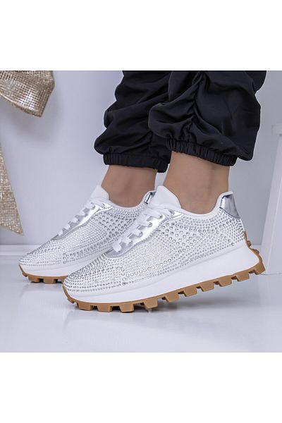 mei Pantofi Sport Dama 3B30 Argintiu