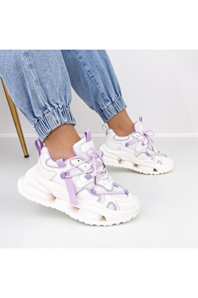 mei Pantofi Sport Dama 2309 Alb-Mov