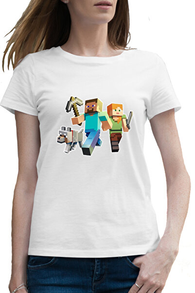 OEM Tricou femei Dog Steve Alex Minecraft