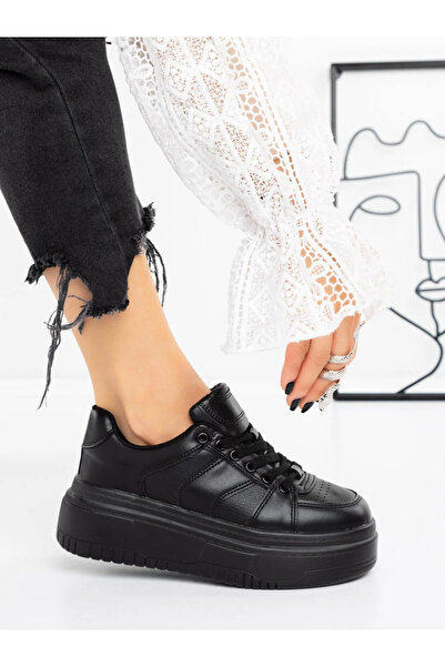 mei Pantofi Sport Dama cu Platforma 3AL91 Negru