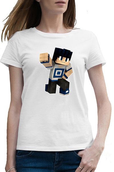 OEM Tricou femei Skin Blue Lagoon Minecraft
