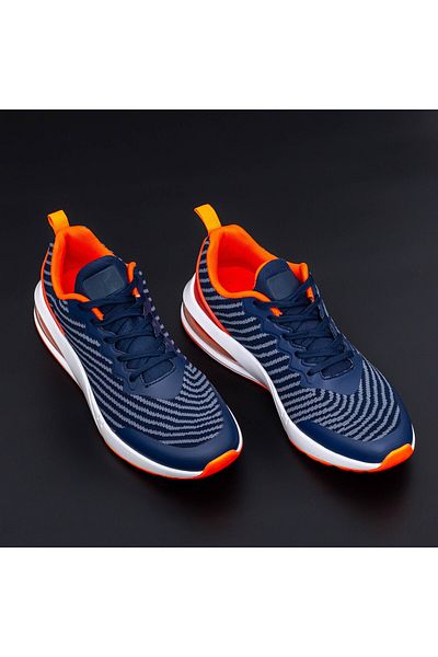 mei Men's Sports Shoes 0579 Navy-Orange